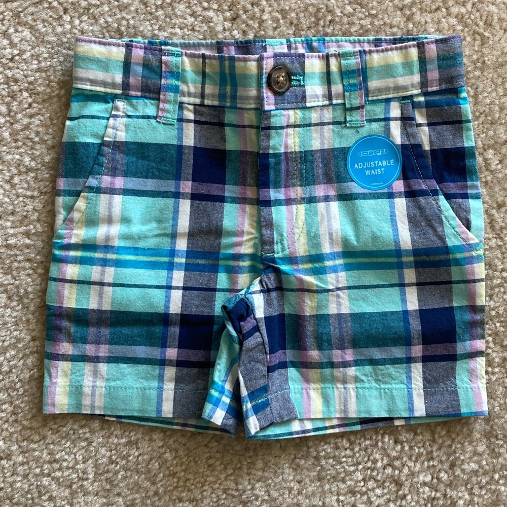 NWT Carter's Plaid Shorts 2T